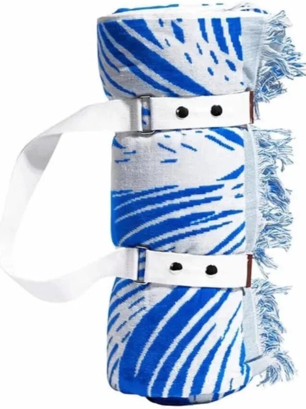 LOFT Beach Towel by Loftex 84 x 72 Jumbo Size with Handle Blue